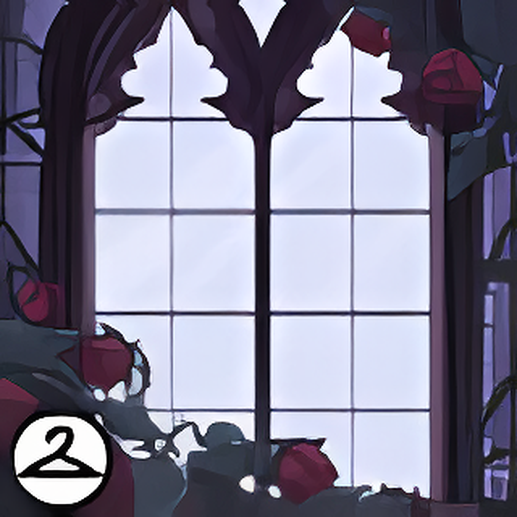 Dark Academic Window Foreground