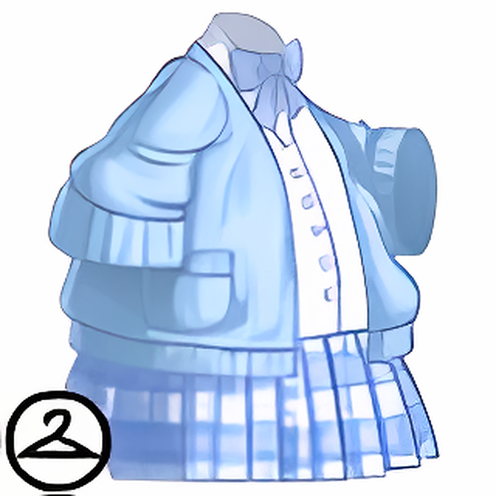 Dyeworks Blue: Pink Kawaii School Outfit