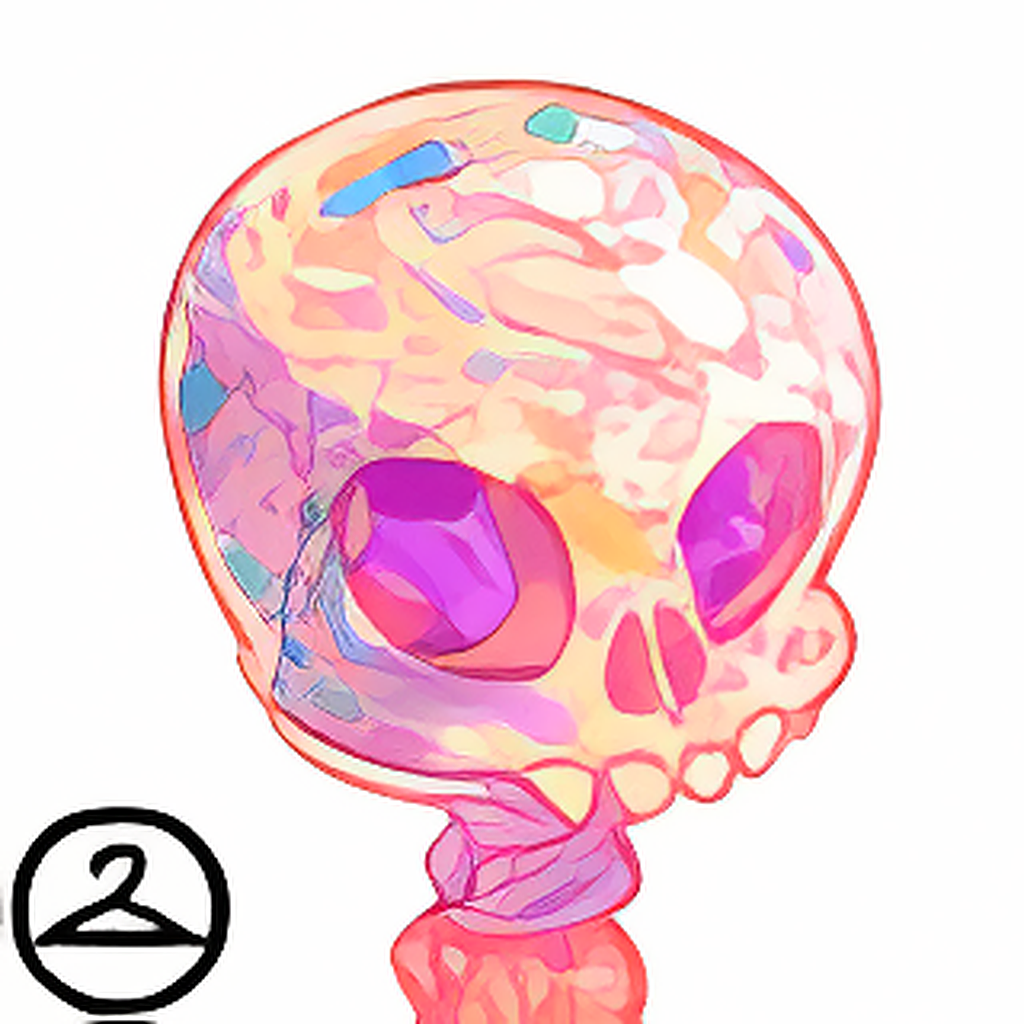Jeweled Skull Wand