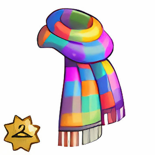 Warm Rainbow Scarf