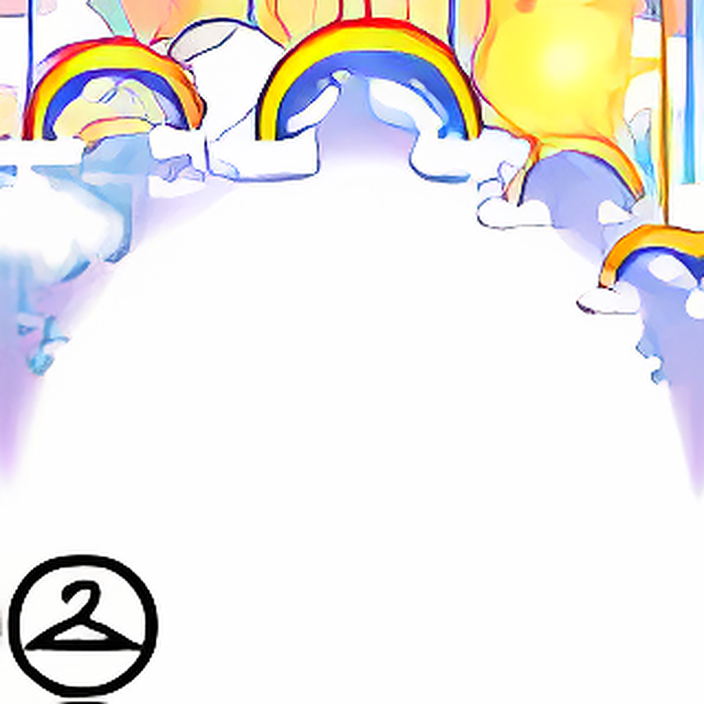 Hanging Rainbow Garland