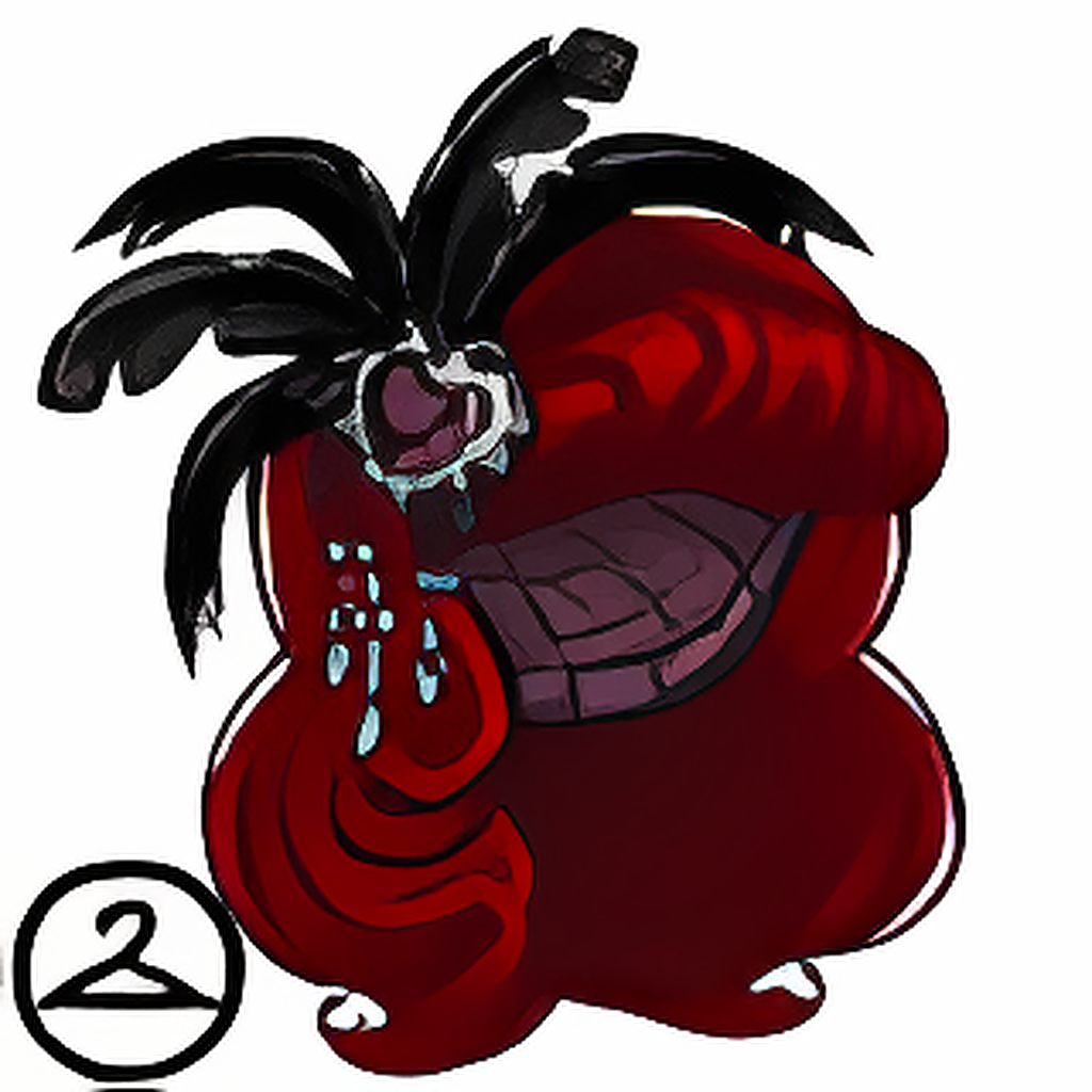 Deep Red Hair with Feathers
