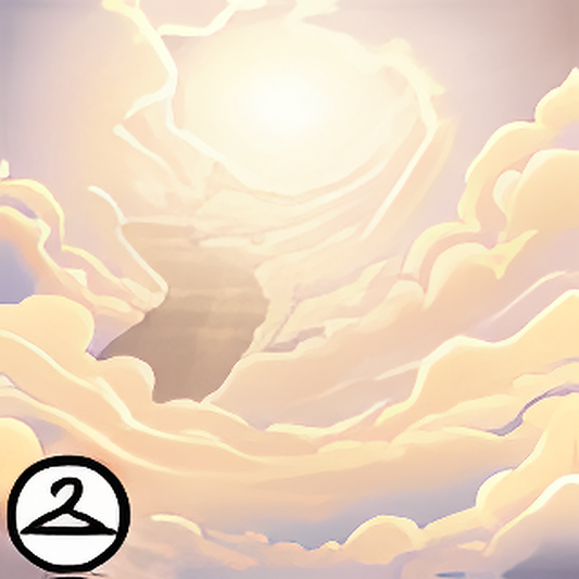 Stairway Through the Clouds Background