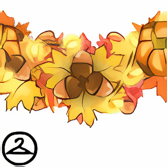 Maple Leaves and Pumpkin Garland