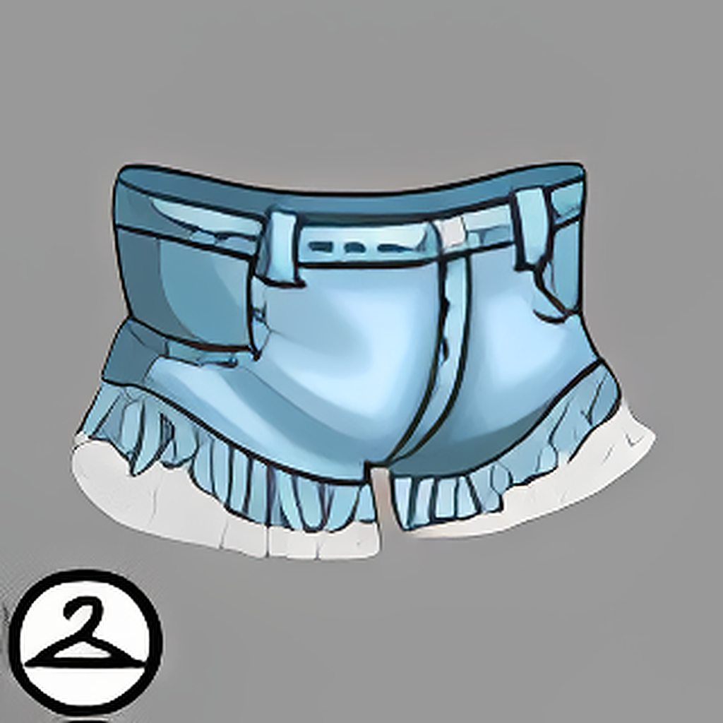 Lace and Denim Shorts