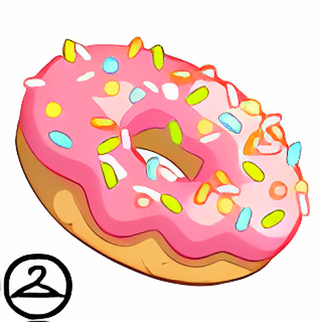 Pink Sprinkle Doughnut Handheld