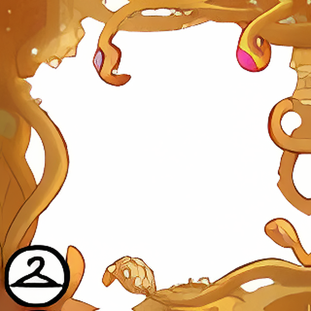 Golden Jewelled Tentacles Frame