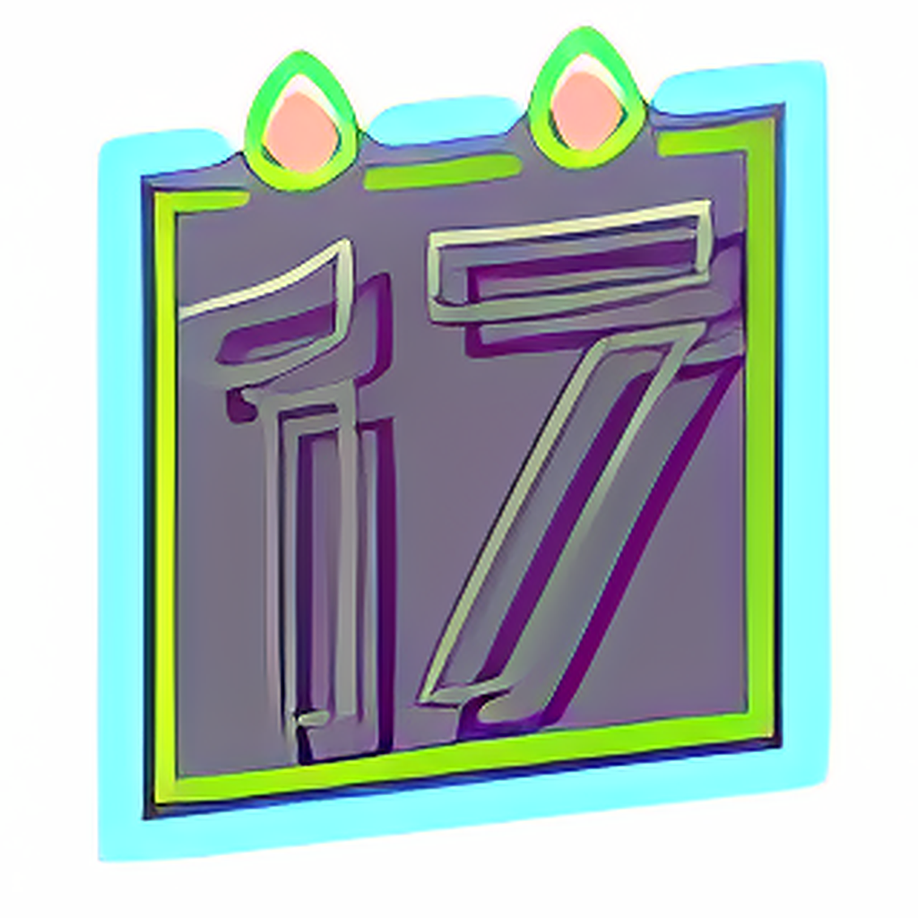 17th Cyberpunk Birthday Wish Candle