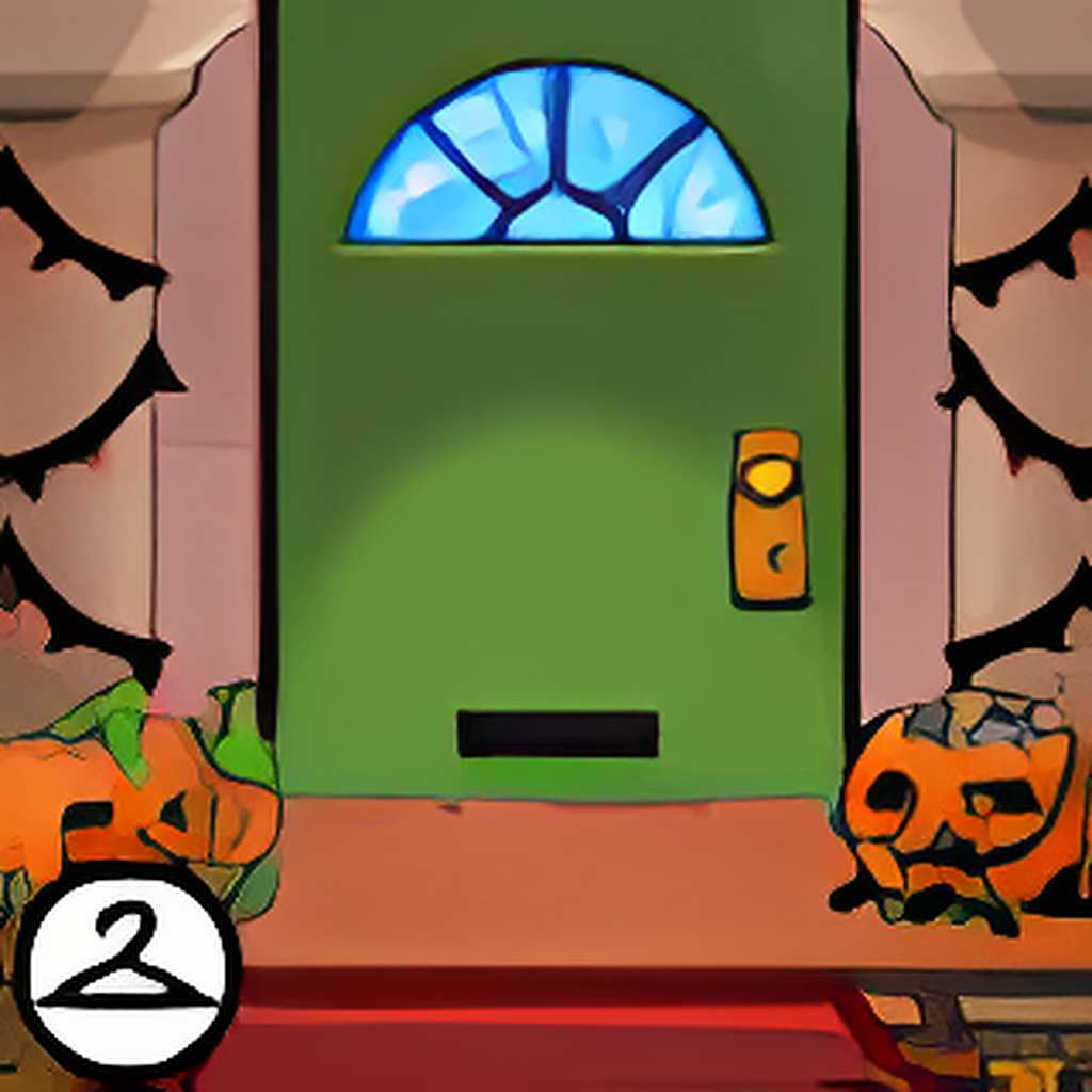 Trick-or-Treat Doorstep Background