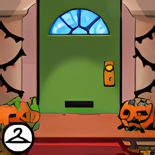 Trick-or-Treat Doorstep Background