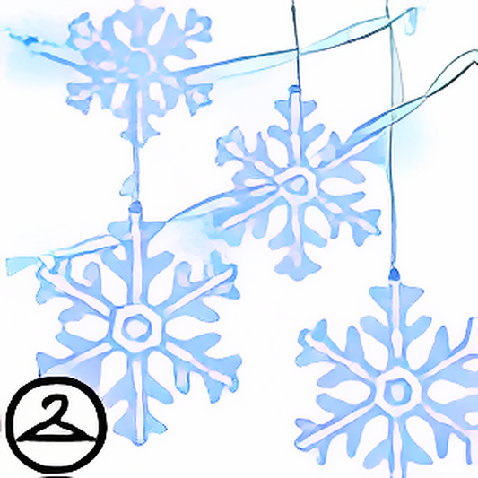 Icy Snowflake Garland