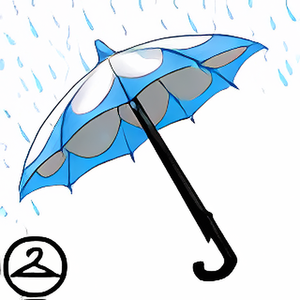 Dyeworks Blue: Rainy Day Umbrella