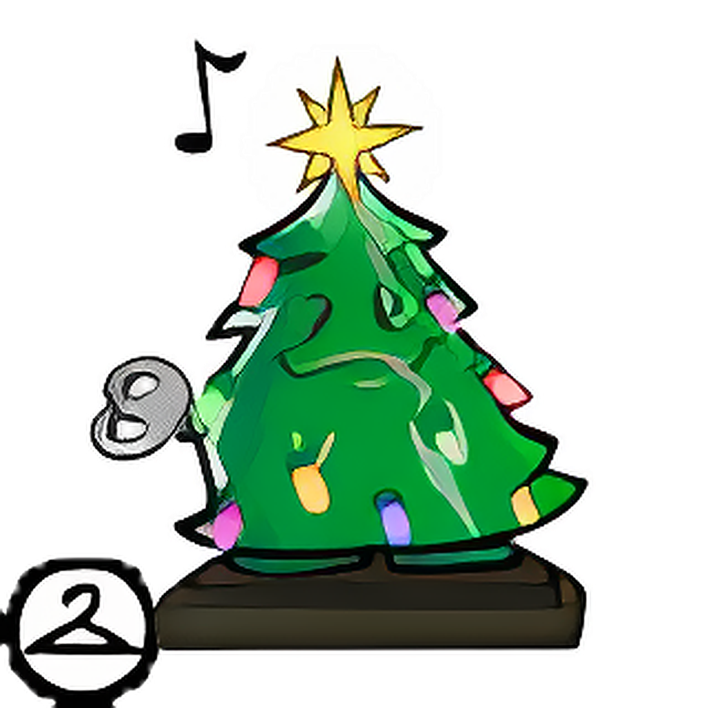 Lighted Plastic Fir