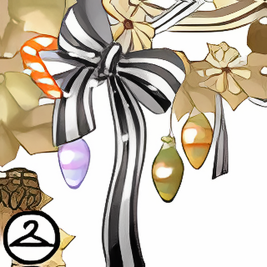 Striped Ornament Garland
