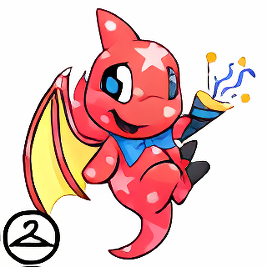 Prismatic Red: Celebratory Anniversary Shoyru