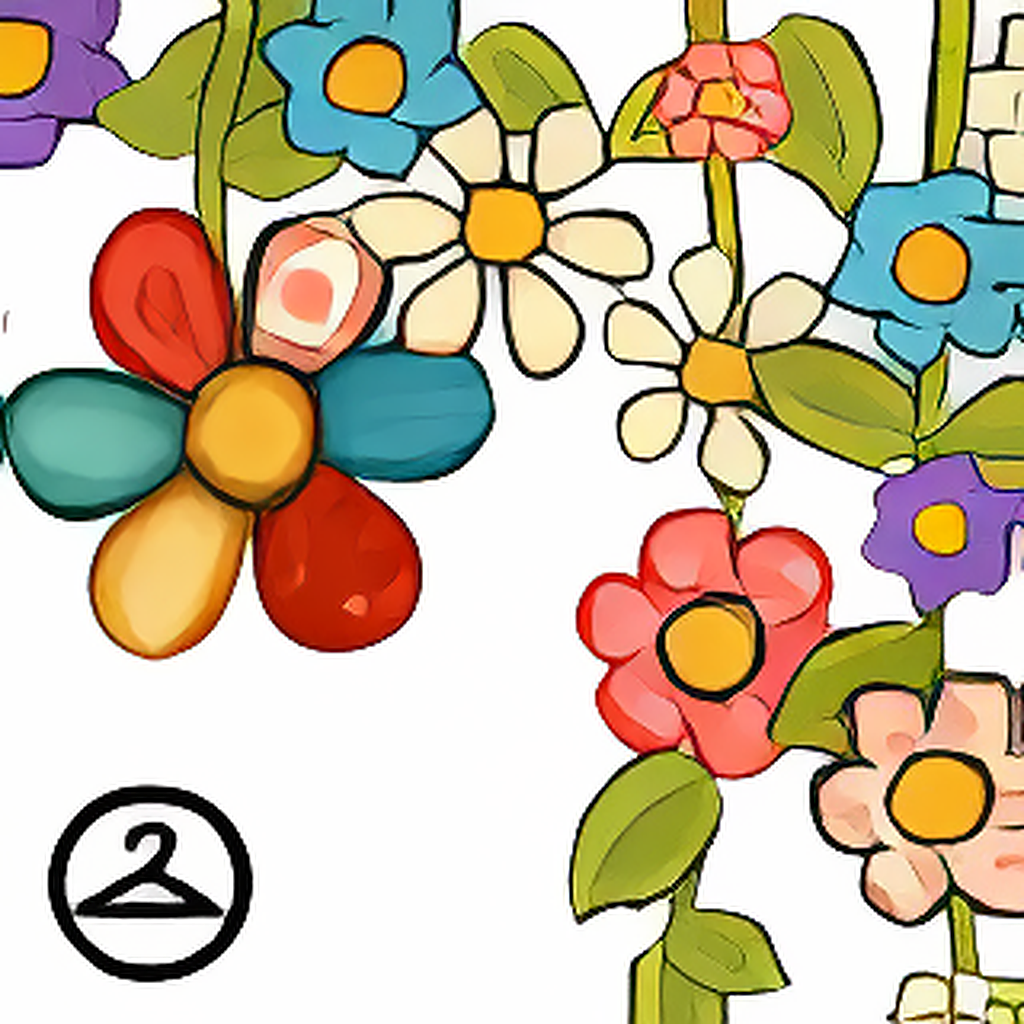 Patchwork Flowers Garland