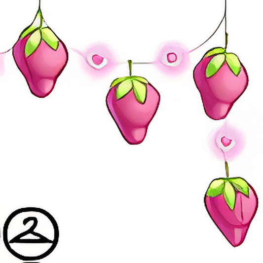 Pink Strawberry Plushie Garland