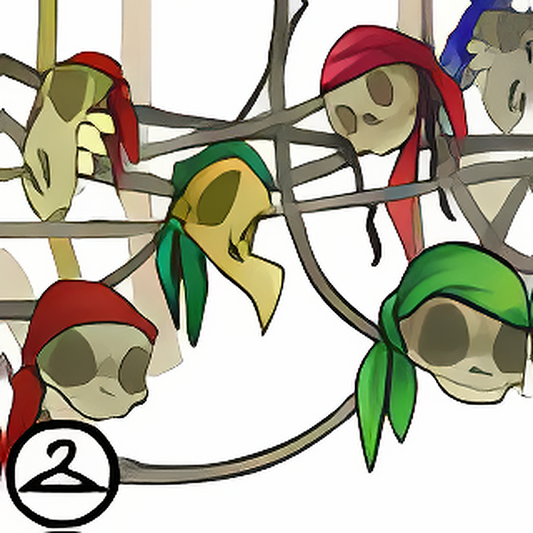 Rest in Pieces of Eight Garland
