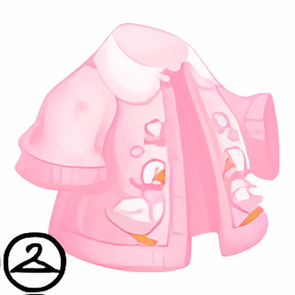 Pastel Pink Geese Cardigan