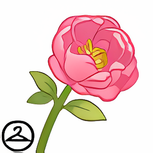 Single Pink Peony Handheld