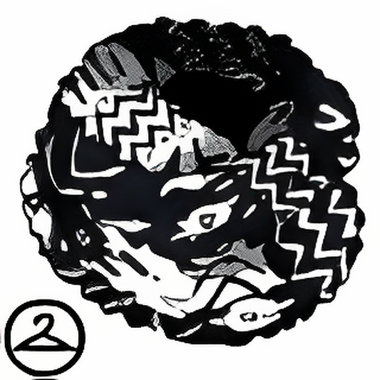 Black and White Infinity Scarf