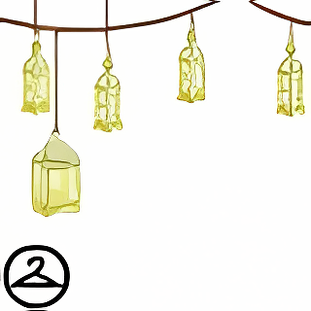 Dyeworks Green: Vintage Lantern Garland