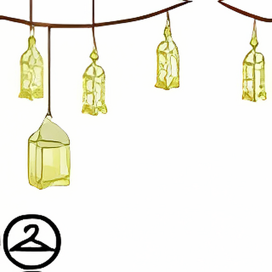 Dyeworks Green: Vintage Lantern Garland