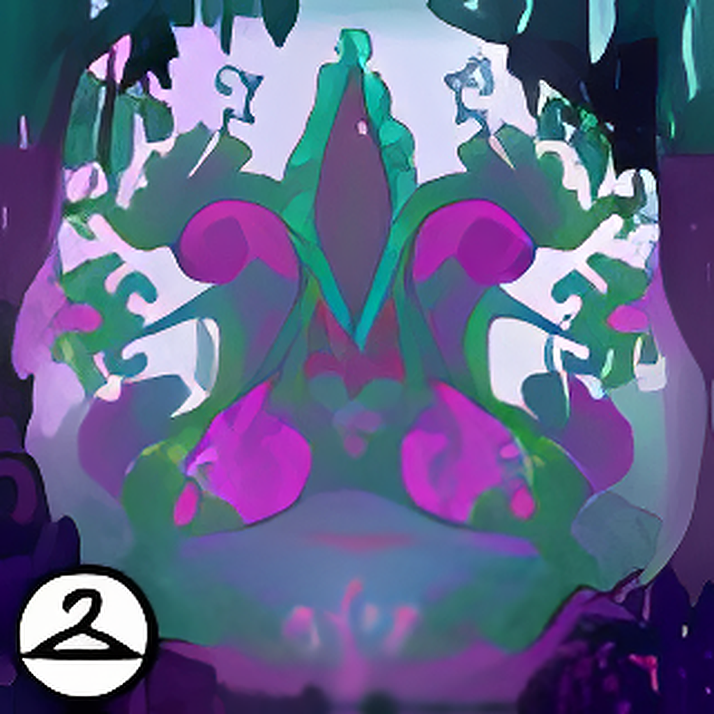 Delightful Flower Throne Background