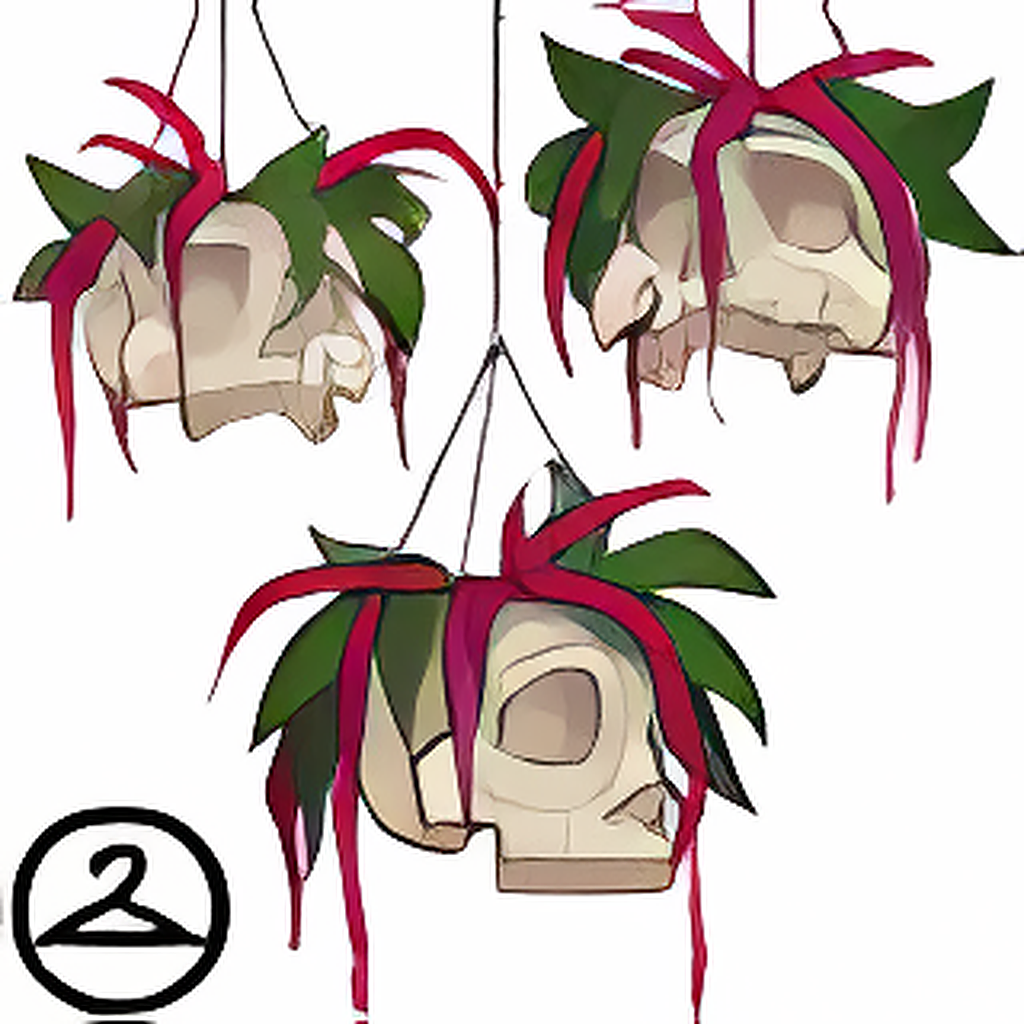 Gothic Skull Hanging Planters