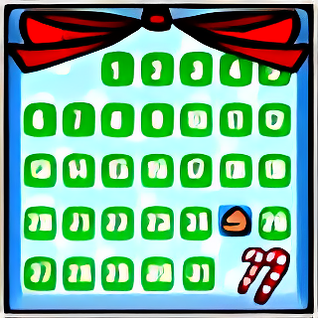Candy Cane Chocolate Advent Calendar