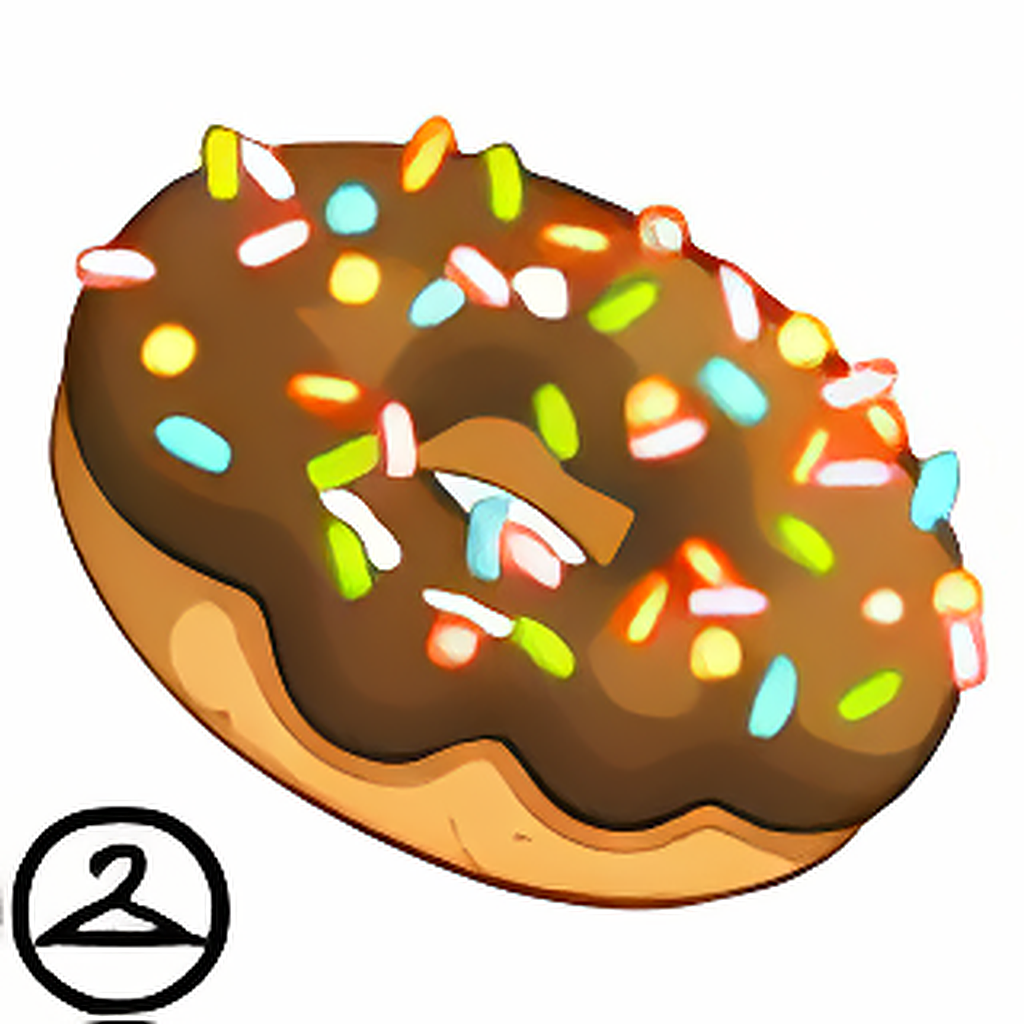 Dyeworks Chocolate: Pink Sprinkle Doughnut Handheld