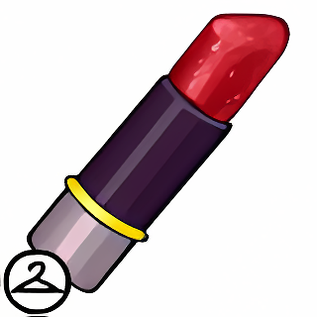 Red Glitter Lipstick