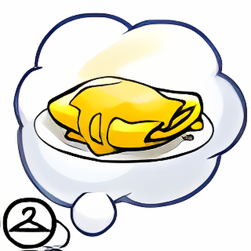 Omelette Thought Bubble