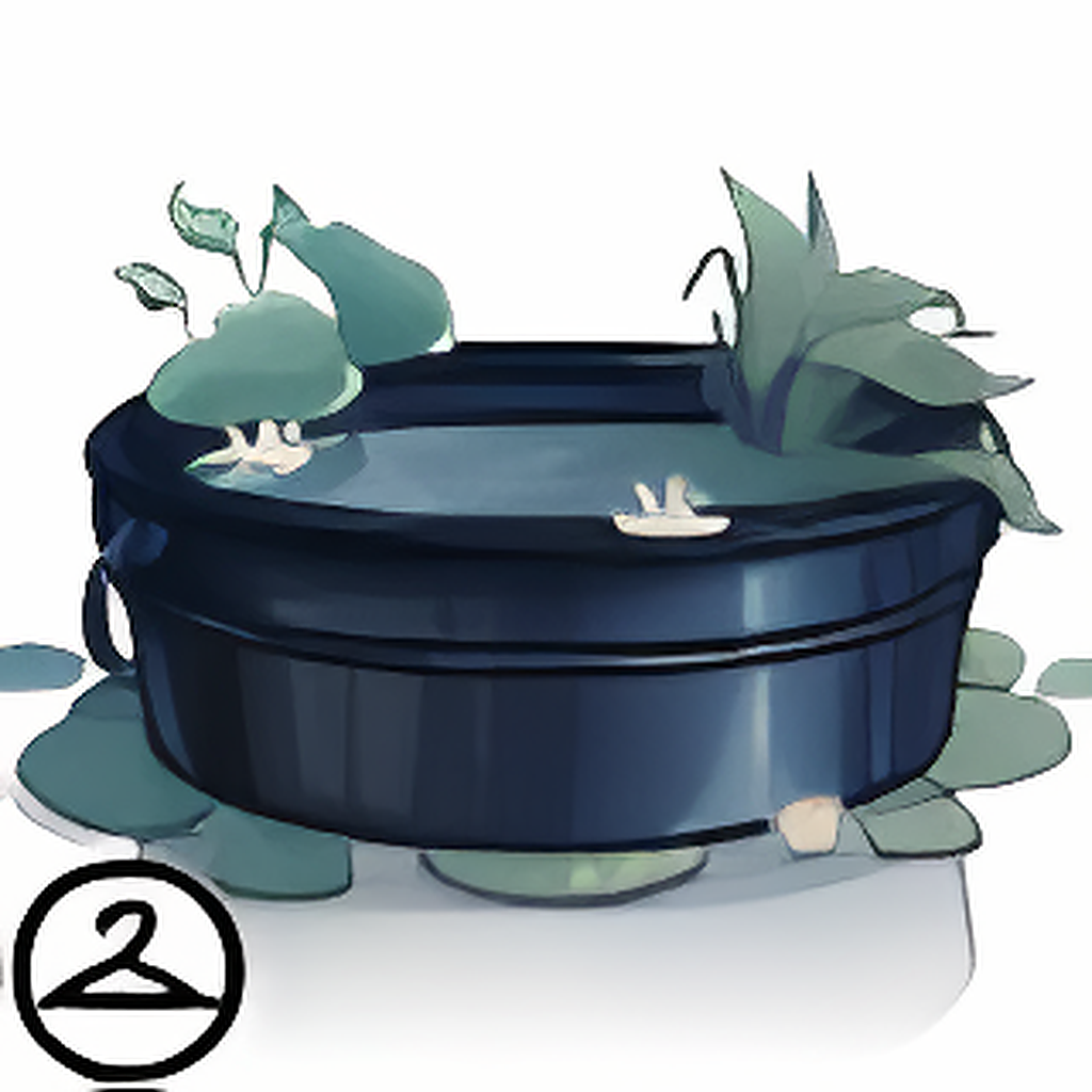 Dyeworks Midnight Blue: Outdoor Mini-Pond Foreground
