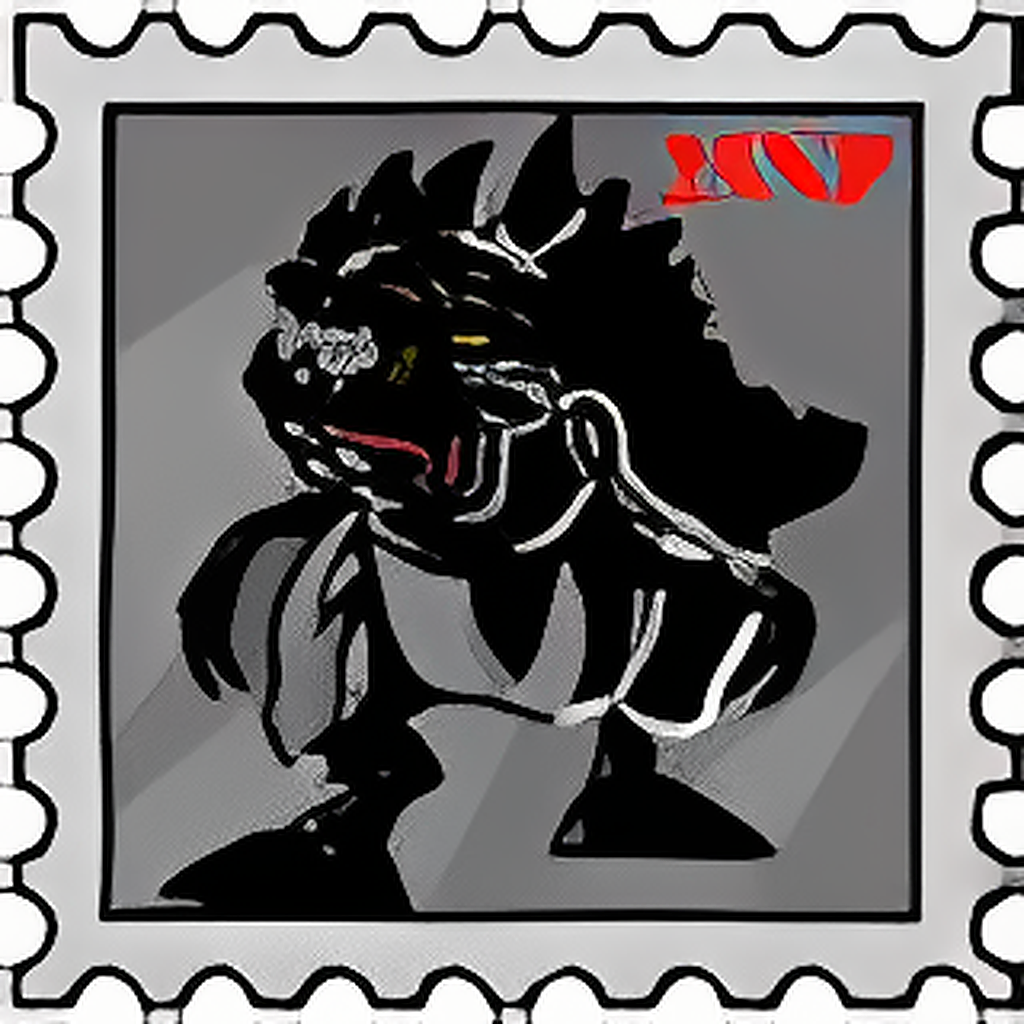 Shiny Monoceraptor Stamp