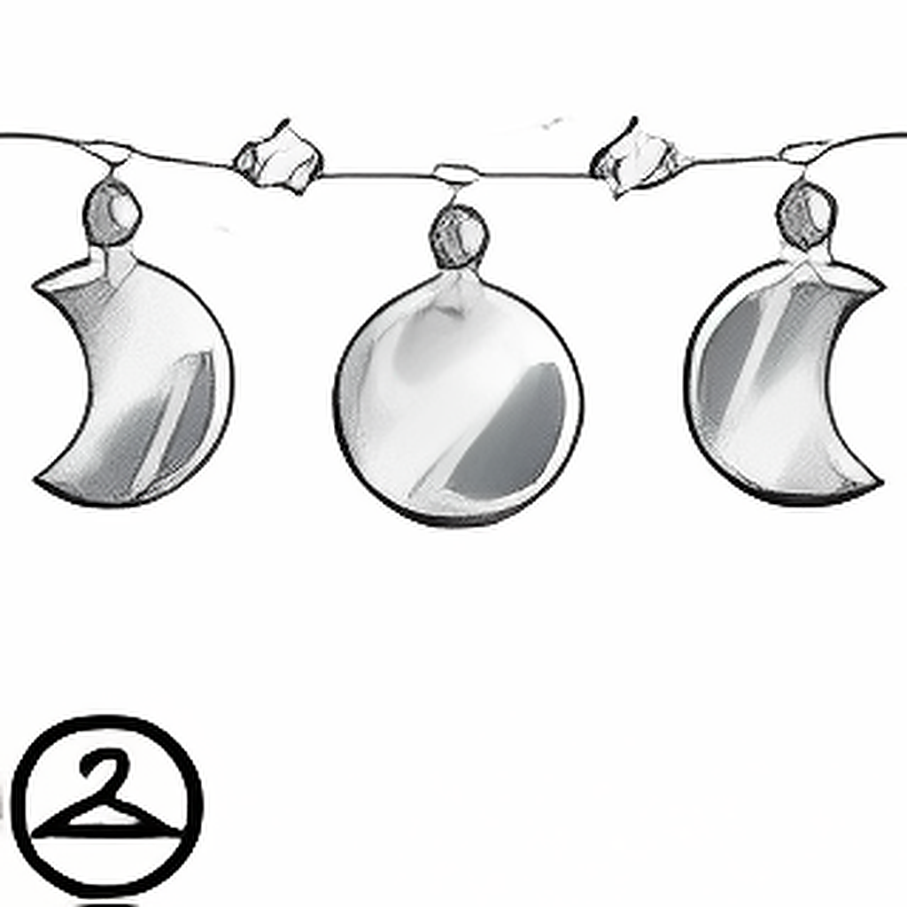 Dyeworks Silver: Moon Phases Garland