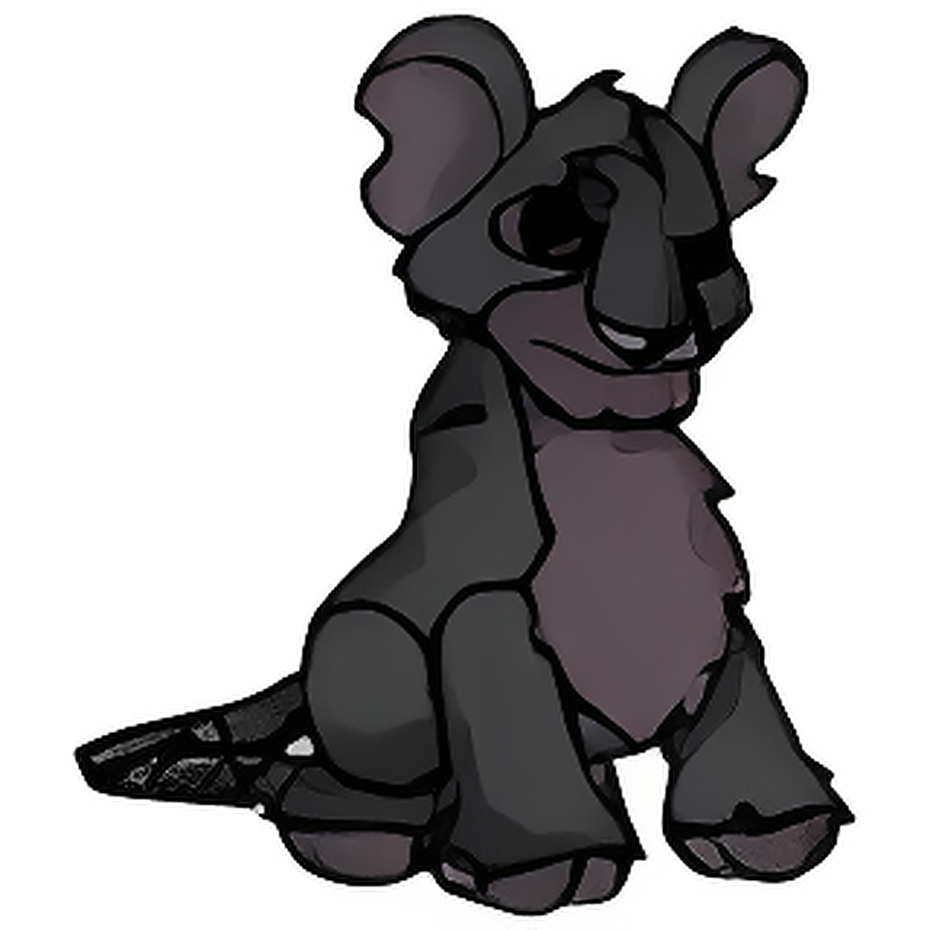 Shadow Kougra Plushie