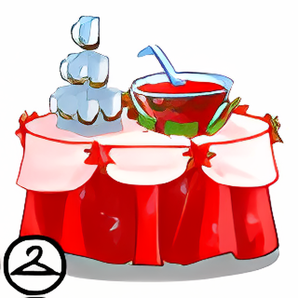 Holiday Punch Bowl on a Table