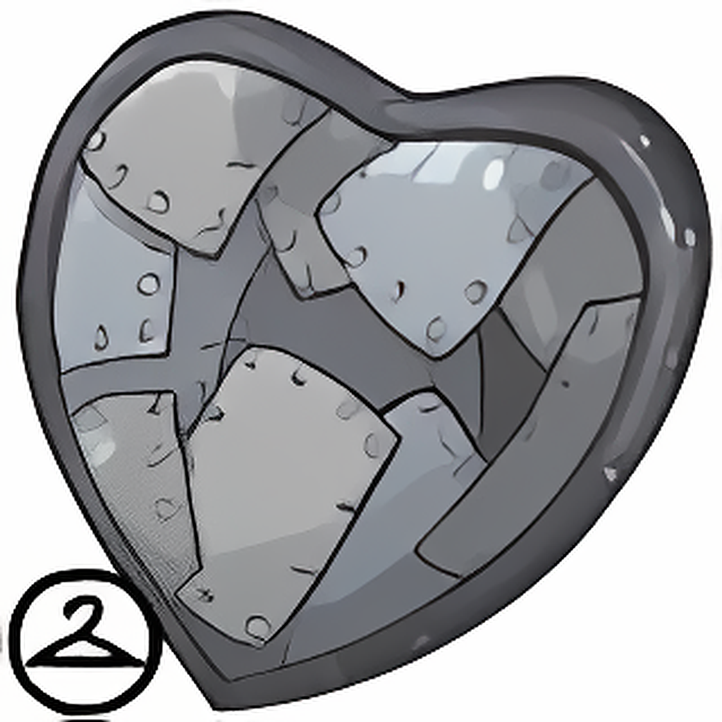 Welded Heart Shield
