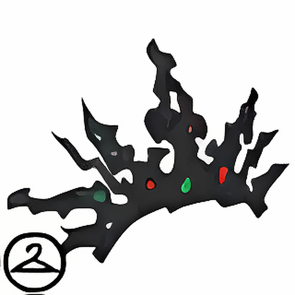 Obsidian Gem Tiara