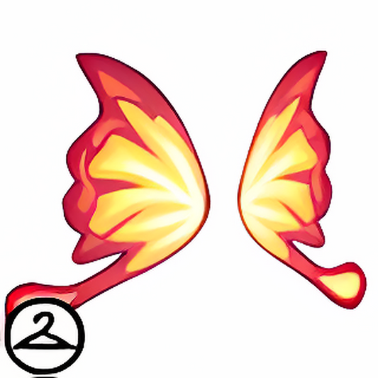 Red Faerie Dandan Wings Wearable