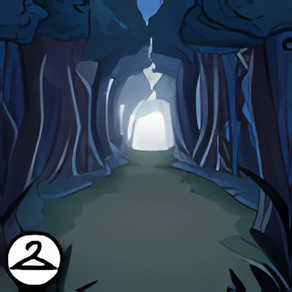 Dusky Forest Path Background