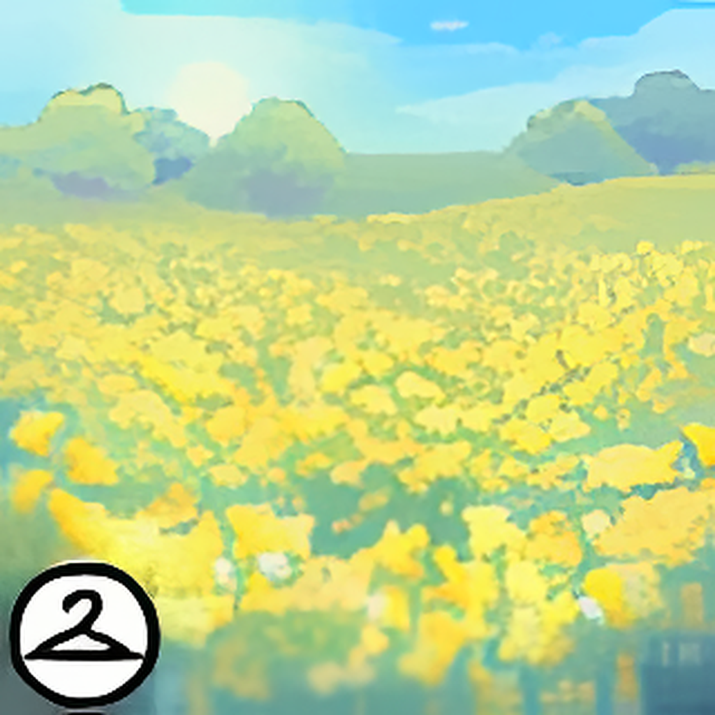 Dyeworks Yellow: Blue Field Background