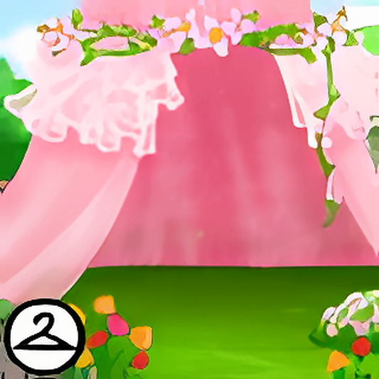 Pink Lace Tent Background