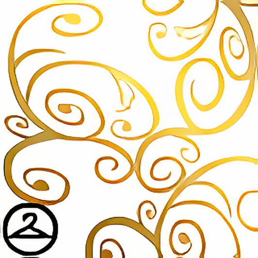 Spiraling Golden Markings