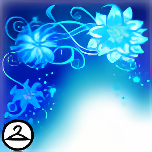 Electric Blue Flower Garland