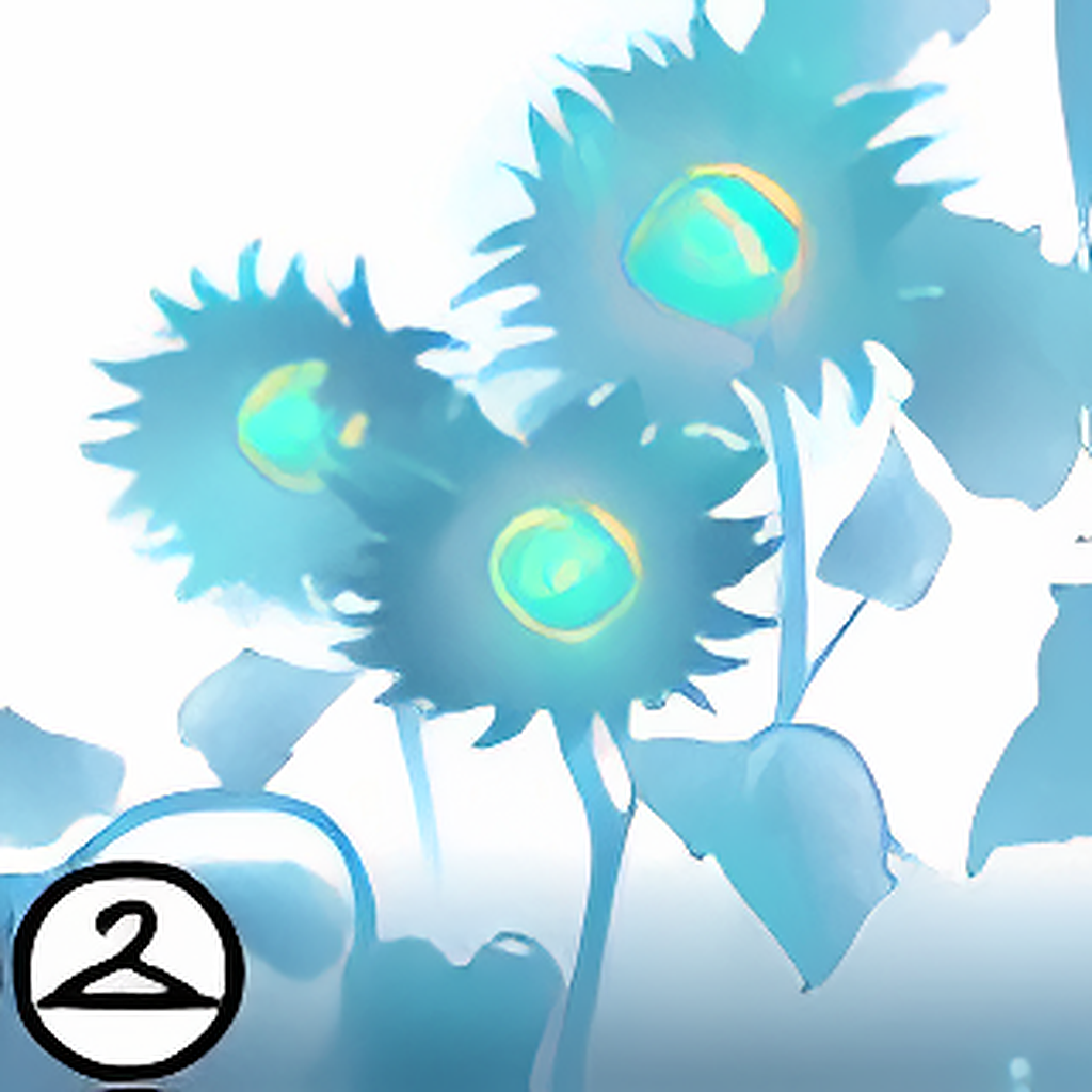 Ghostly Sunflowers Foreground