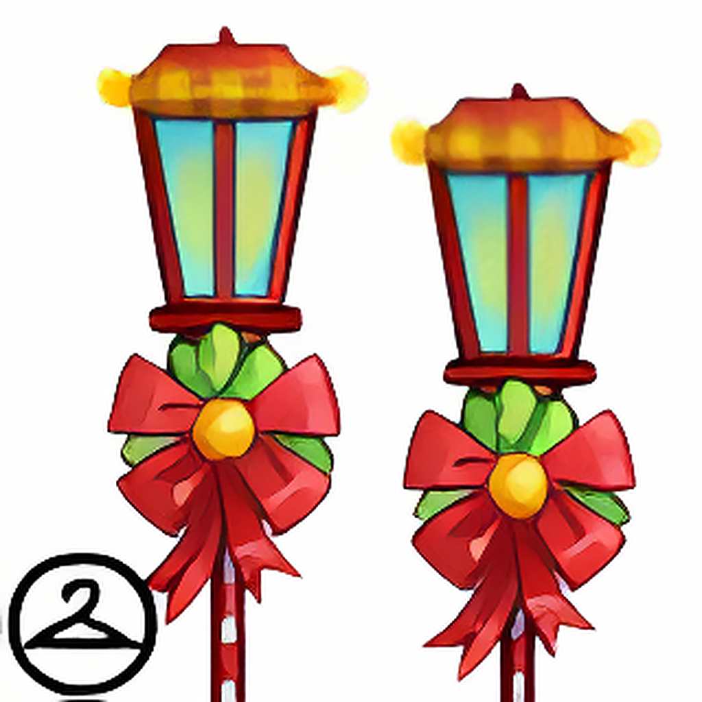 Joyous Holiday Lamp Posts