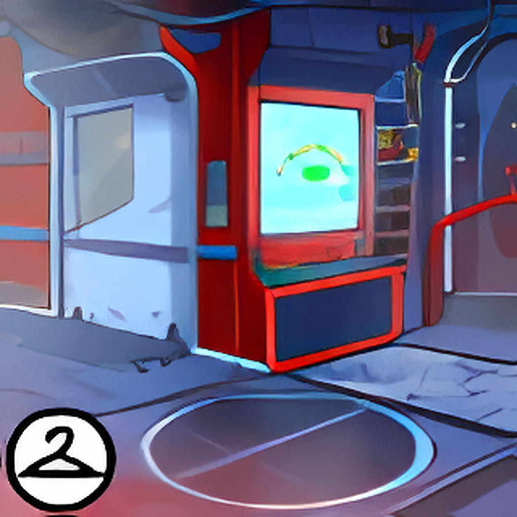 MiniMME21-B: Spaceship Hall Interior Background