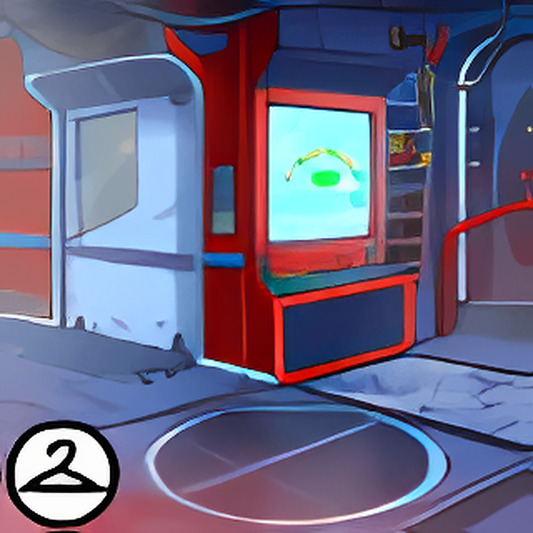 MiniMME21-B: Spaceship Hall Interior Background